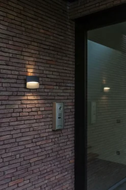 Eco-Light LED Wandlampe Anthrazit Aluminium B:18 cm IP54 3000 K< Metall Lampen|Led Außenleuchten