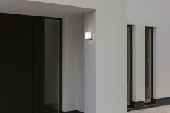 Metall Lampen|Led Außenleuchten*Eco-Light LED Wandlampe Anthrazit Aluminium IP54 4000 K B:15 cm