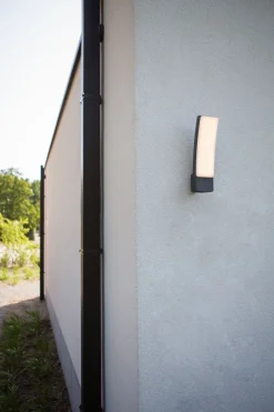 Eco-Light LED Wandlampe Anthrazit H:31,1 cm 1200 lm IP54 dimmbar< Metall Lampen|Led Außenleuchten