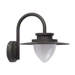 Searchlight LED Wandlampe Außen Aluminium IP54 Grau Weiß H:25 cm< Metall Lampen|Led Außenleuchten