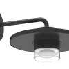 Metall Lampen|Led Außenleuchten*Eco-Light LED Wandlampe außen Aluminium B:24 cm 7 W IP54 Schwarz