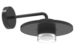Metall Lampen|Led Außenleuchten*Eco-Light LED Wandlampe außen Aluminium B:24 cm 7 W IP54 Schwarz