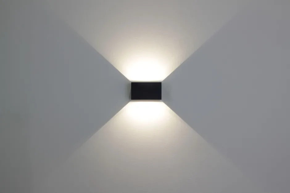 Led Außenleuchten|Fassadenstrahler*Eco-Light LED Wandlampe außen Aluminium Up Down IP54 B:17,3 cm