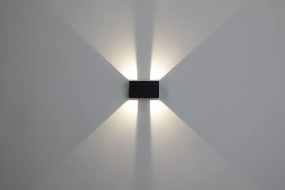 Led Außenleuchten|Fassadenstrahler*Eco-Light LED Wandlampe außen Aluminium Up Down IP54 B:17,3 cm