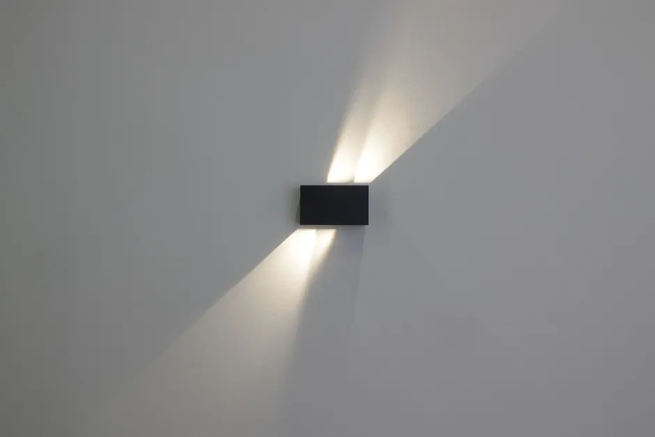 Led Außenleuchten|Fassadenstrahler*Eco-Light LED Wandlampe außen Aluminium Up Down IP54 B:17,3 cm