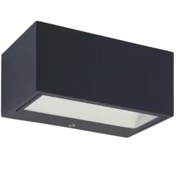 Metall Lampen|Led Außenleuchten*Eco-Light LED Wandlampe Außen Anthrazit 4000 K 10 W IP54 Up Down