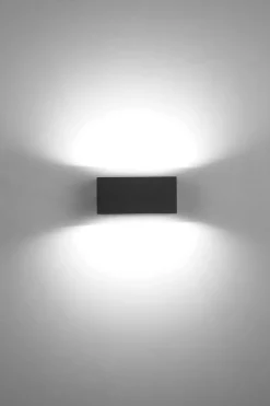 Metall Lampen|Led Außenleuchten*Eco-Light LED Wandlampe Außen Anthrazit 4000 K 10 W IP54 Up Down