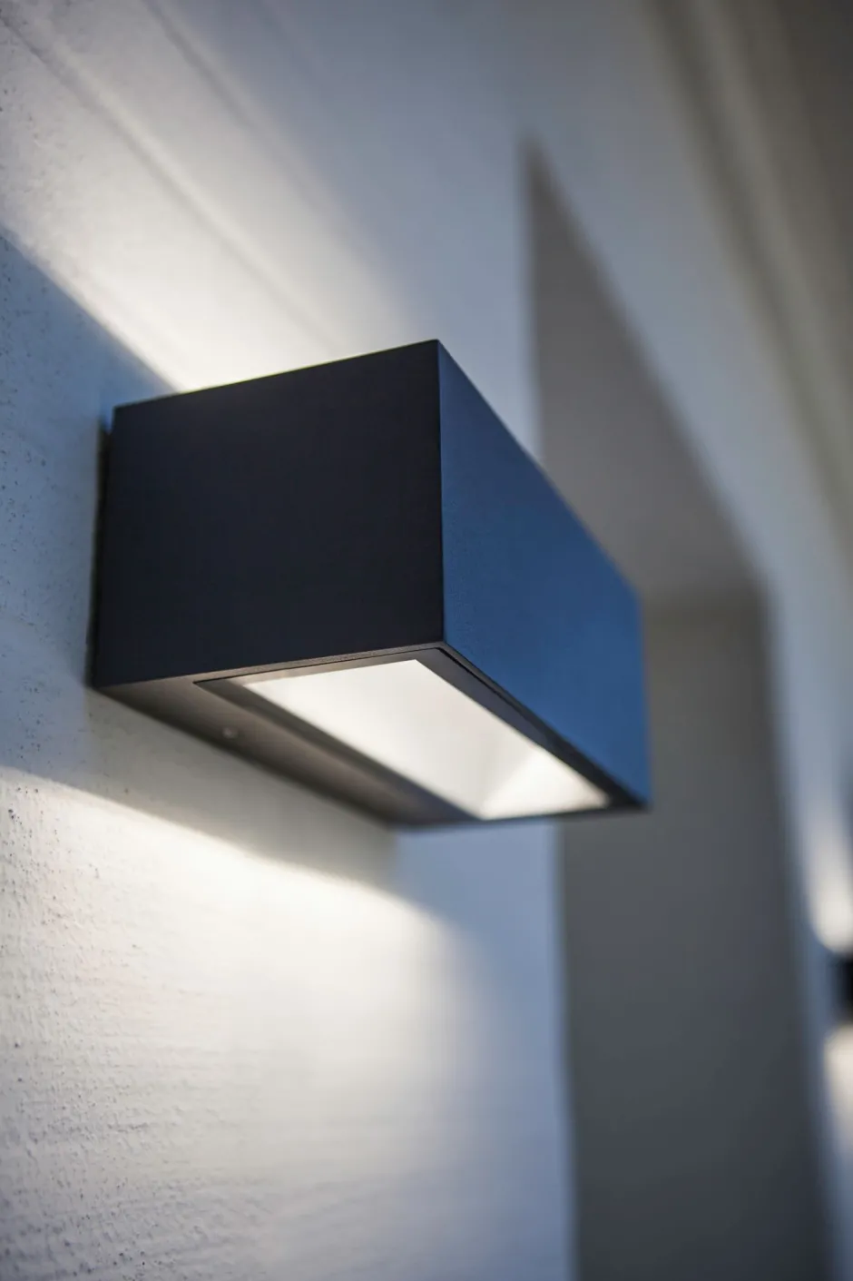 Metall Lampen|Led Außenleuchten*Eco-Light LED Wandlampe Außen Anthrazit 4000 K 10 W IP54 Up Down