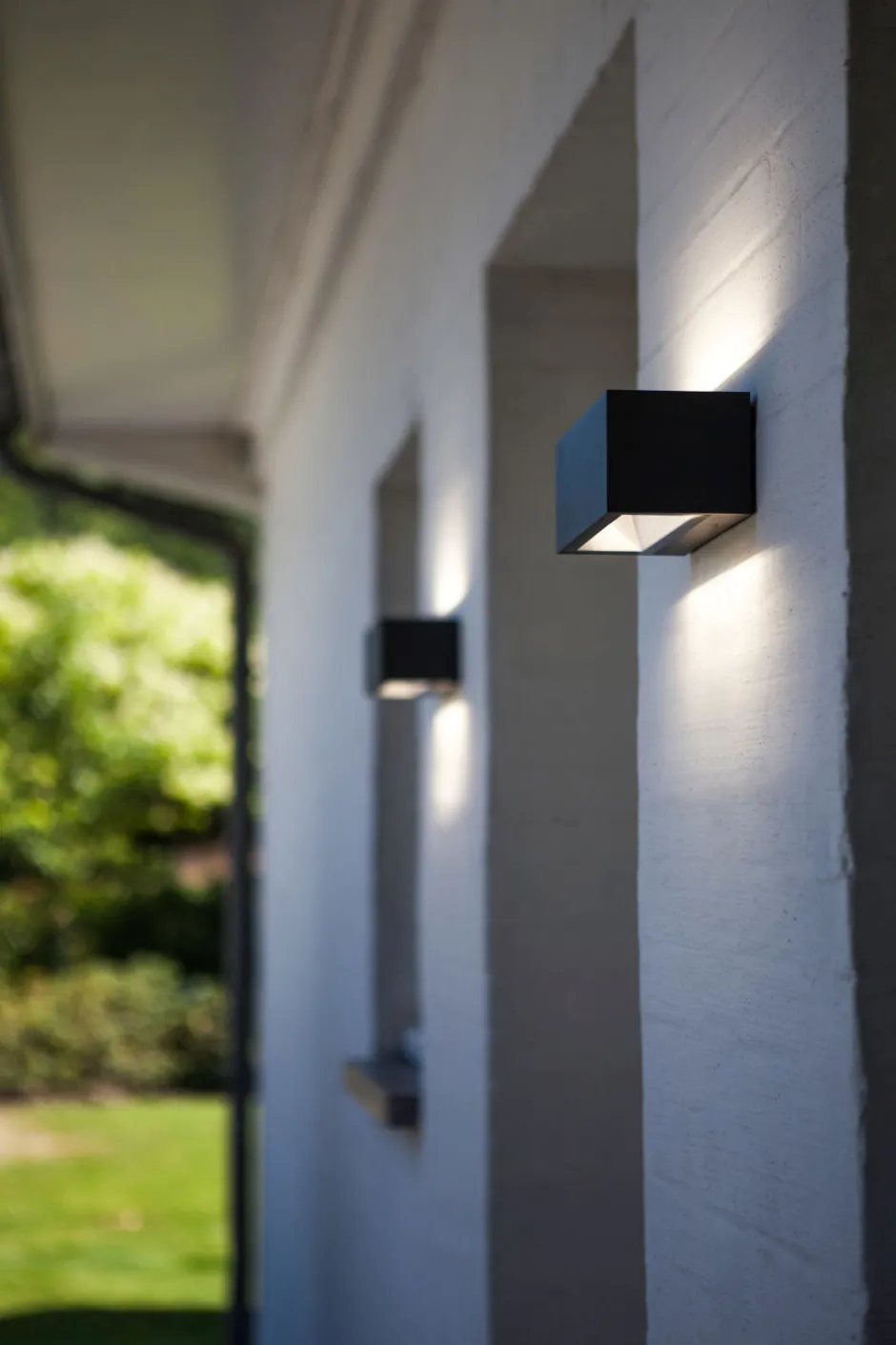 Metall Lampen|Led Außenleuchten*Eco-Light LED Wandlampe Außen Anthrazit 4000 K 10 W IP54 Up Down