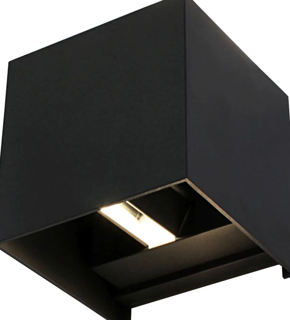 Eco-Light LED Wandlampe Außen Anthrazit Up Down IP54 3000 K 6 W< Metall Lampen|Led Außenleuchten