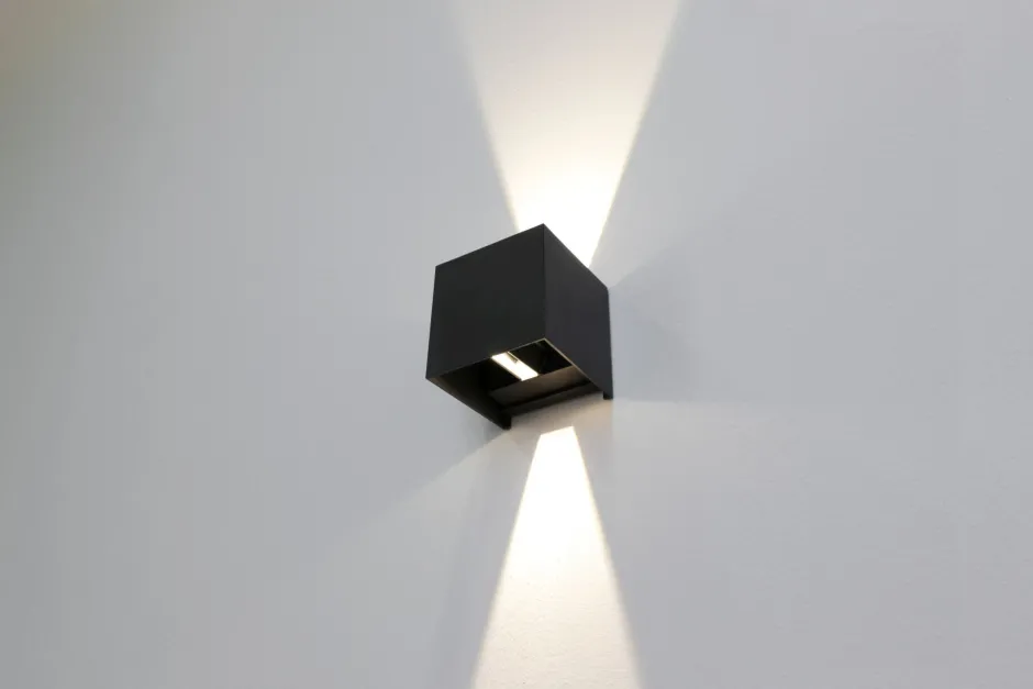 Eco-Light LED Wandlampe Außen Anthrazit Up Down IP54 3000 K 6 W< Metall Lampen|Led Außenleuchten