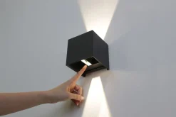 Eco-Light LED Wandlampe Außen Anthrazit Up Down IP54 3000 K 6 W< Metall Lampen|Led Außenleuchten