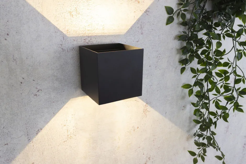 Eco-Light LED Wandlampe Außen Anthrazit Up Down IP54 3000 K 6 W< Metall Lampen|Led Außenleuchten