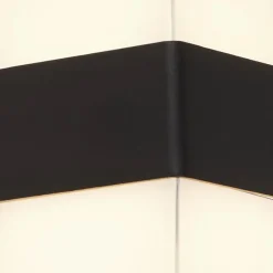 Metall Lampen|Led Außenleuchten*Searchlight LED Wandlampe außen Up Down IP44 Schwarz Weiß 3000 K