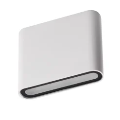 Kanlux LED Wandlampe außen Weiß IP54 flach Up Down Aluminium< Außenwandleuchten|Moderne Außenleuchten