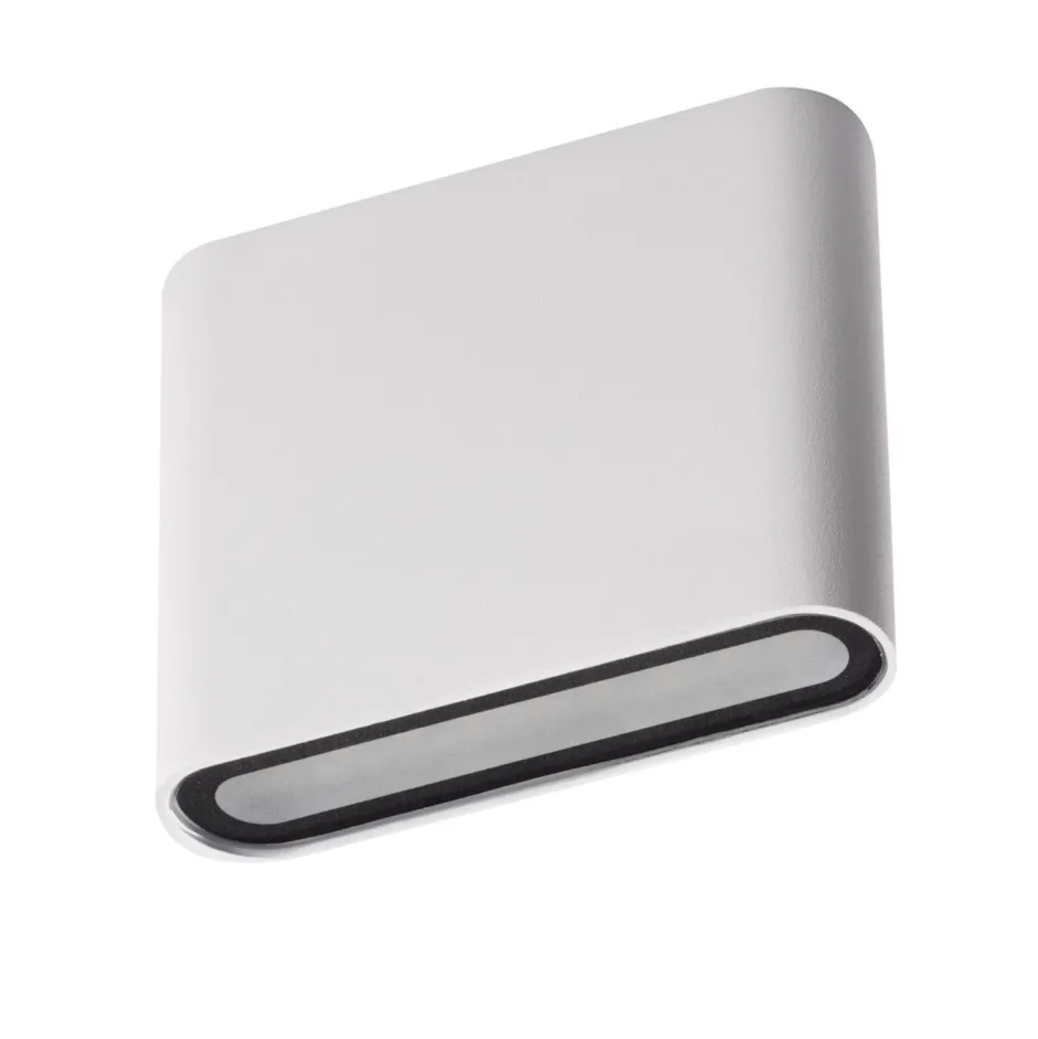 Kanlux LED Wandlampe außen Weiß IP54 flach Up Down Aluminium< Außenwandleuchten|Moderne Außenleuchten