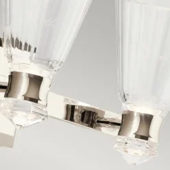 Led Lampen|Wandleuchten*Elstead LED Wandlampe Bad IP44 60,8 cm lang Metall Glas 3000 K