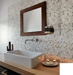 Led Lampen|Wandleuchten*Searchlight LED Wandlampe Bad Up Down Schalter IP44 Schwarz Klar 3000 K