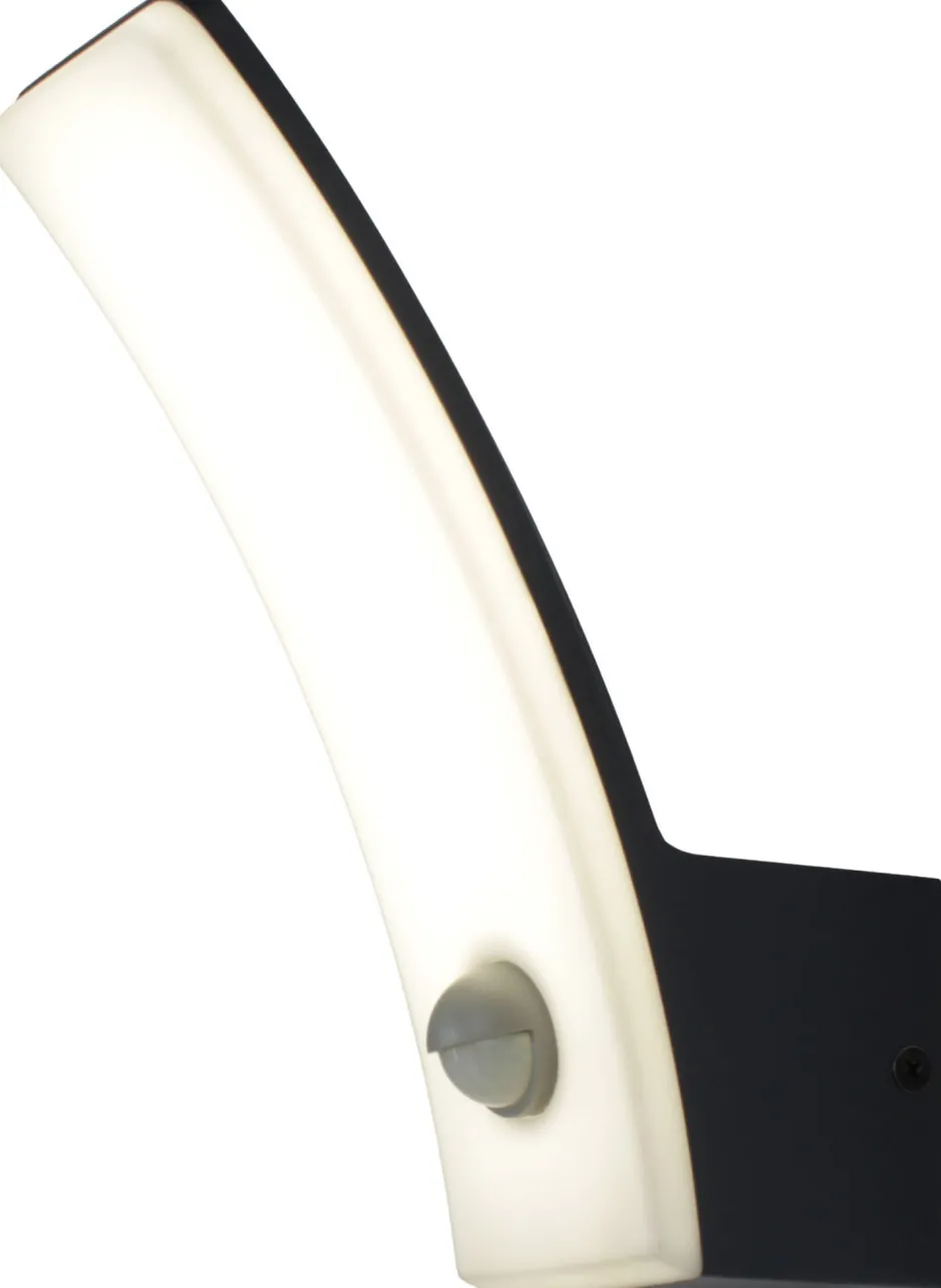 Led Außenleuchten|Moderne Außenleuchten*Eco-Light LED Wandlampe Bewegungsmelder H:20,4 cm IP44 Anthrazit