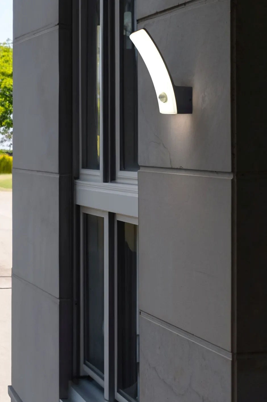 Led Außenleuchten|Moderne Außenleuchten*Eco-Light LED Wandlampe Bewegungsmelder H:20,4 cm IP44 Anthrazit