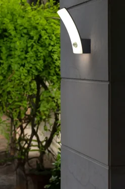 Led Außenleuchten|Moderne Außenleuchten*Eco-Light LED Wandlampe Bewegungsmelder H:20,4 cm IP44 Anthrazit