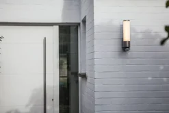 Eco-Light LED Wandlampe Bewegungssensor Edelstahl H:34,5 cm 16 W< Led Außenleuchten|Moderne Außenleuchten