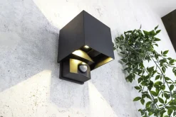 Eco-Light LED Wandlampe Bewegungssensor Anthrazit Up Down IP54< Metall Lampen|Led Außenleuchten