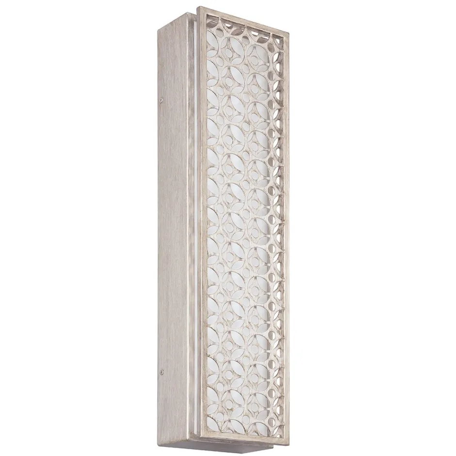 Elstead LED Wandlampe BIRO Silber Weiß eckig Leuchte Flur< Led Lampen|Wandleuchten