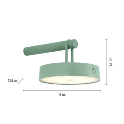 Wandleuchten|Flurlampen*Just Light LED Wandlampe Dimmer Touch Schalter IP44 2700 K Grün