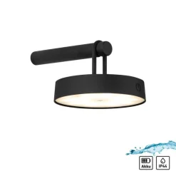 Wandleuchten|Flurlampen*Just Light LED Wandlampe Dimmer Touch Schalter IP44 130 lm Schwarz