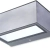 Eco-Light LED Wandlampe Edelstahl in Nickel 4000 K IP54 Up Down< Metall Lampen|Led Außenleuchten