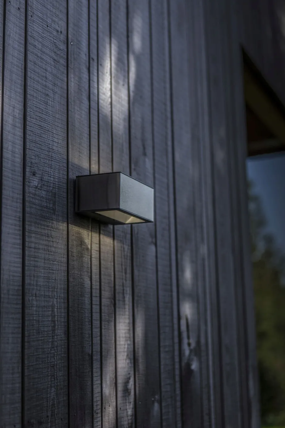 Eco-Light LED Wandlampe Edelstahl in Nickel 4000 K IP54 Up Down< Metall Lampen|Led Außenleuchten