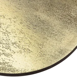 Metall Lampen|Holzlampen*Nowodvorski LED Wandlampe flach Ø 35 cm in Gold 3000 K 160 lm Holz