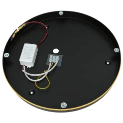 Metall Lampen|Holzlampen*Nowodvorski LED Wandlampe flach Ø 35 cm in Gold 3000 K 160 lm Holz