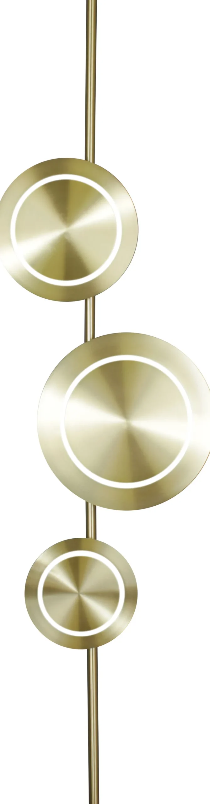 Wohnzimmerlampen|Metall Lampen*Eco-Light LED Wandlampe Gold H:120 cm 18 W 1008 lm 3000 K dimmbar