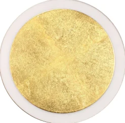 Wohnzimmerlampen|Metall Lampen*Eco-Light LED Wandlampe Gold Schwarz rund Ø30 cm 3500 K dimmbar