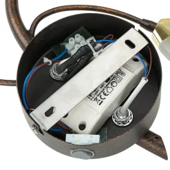 WOFI LED Wandlampe GORI Rostbraun Floral Modern< Florale Lampen|Moderne Lampen