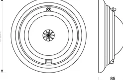Led Lampen|Wandleuchten*Laura Suardi LED Wandlampe LEGNO Chrom Messing rund Maritim Bad