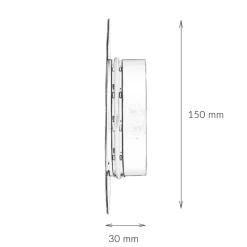 Nowodvorski LED Wandlampe Metall Ø 15 cm Braun matt 3000 K 60 lm rund< Metall Lampen|Schlafzimmer Lampen