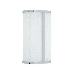 Led Lampen|Wandleuchten*Nowodvorski LED Wandlampe Metall Glas in Chrom IP44 H:30 cm 4000 K