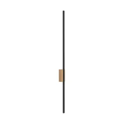TK Lighting LED Wandlampe Metall Holz 108 cm hoch indirekt Schwarz 3000 K< Led Lampen|Wandleuchten