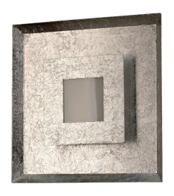 Eco-Light LED Wandlampe Metall Silber B:32 cm Wand Decke dimmbar< Wohnzimmerlampen|Metall Lampen