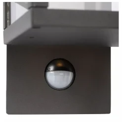 Außenwandleuchten|Led Außenleuchten* LED Wandlampe mit Bewegungsmelder Aluminium Glas 3000 K