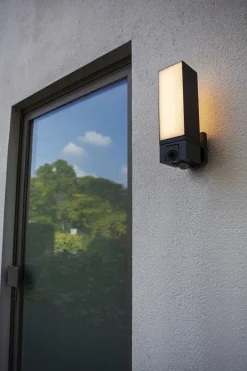 Metall Lampen|Led Außenleuchten*Eco-Light LED Wandlampe mit Bewegungsmelder IP54 1000 lm dimmbar