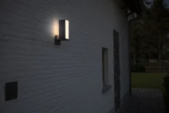 Eco-Light LED Wandlampe mit Bewegungsmelder IP54 14 W verstellbar< Metall Lampen|Led Außenleuchten