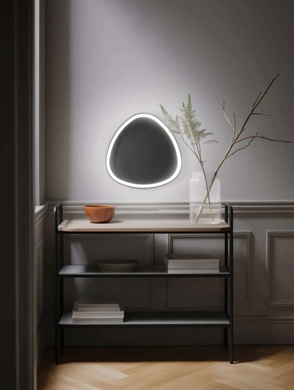 Wohnzimmerlampen|Metall Lampen*Eco-Light LED Wandlampe Schwarz 40 W dimmbar 3000/4000/6500 K