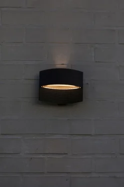 Metall Lampen|Led Außenleuchten*Eco-Light LED Wandlampe Schwarz Aluminium B:18 cm IP54 3000 K