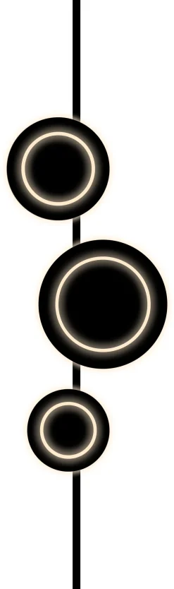 Eco-Light LED Wandlampe Schwarz H:120 cm 1008 lm 3000 K dimmbar< Wohnzimmerlampen|Metall Lampen