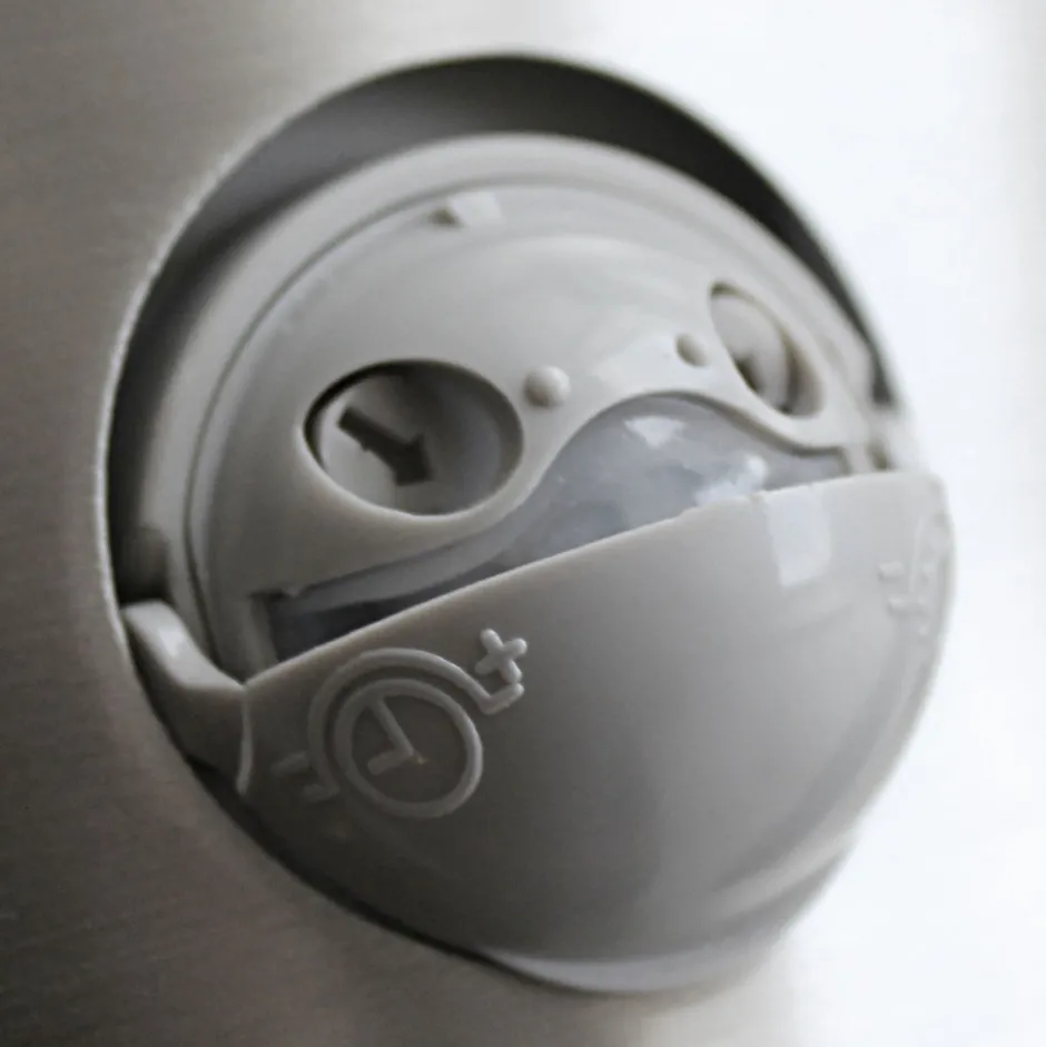 Metall Lampen|Led Außenleuchten*Eco-Light LED Wandlampe Sensor Edelstahl IP44 H:25,4 cm flach