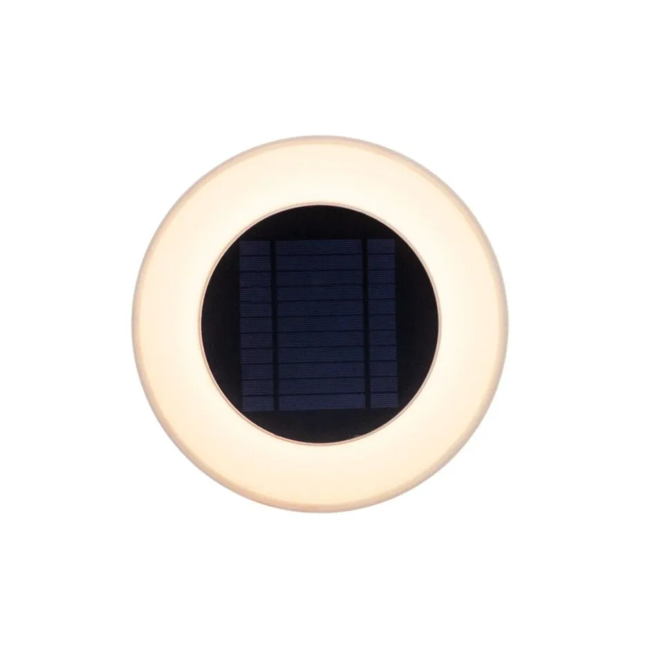 Badezimmer Lampe|Solarleuchten*Newgarden LED Wandlampe Solar Ø 39 cm rund IP65 3500 K Fernbedienung